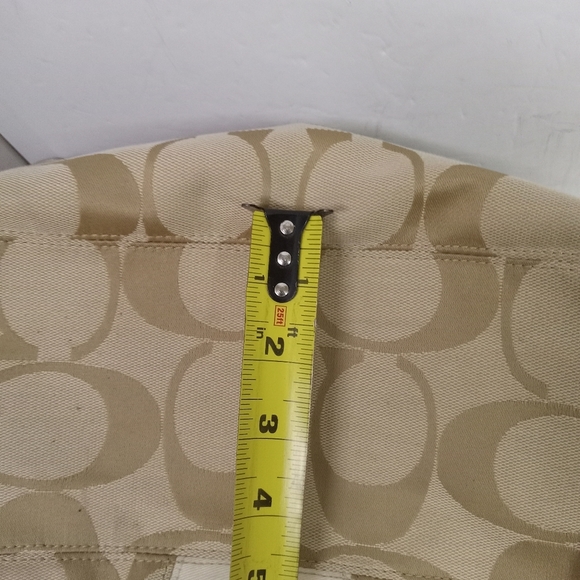 Coach Satchel Shoulder Bag Canvas F19281, Crossbody Adjustable Strap - Picture 12 of 12